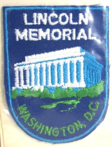 Nuevo Antiguo Stock Voyager Lincoln Memorial Hierro En Parche #V8 - Imagen 1 de 5