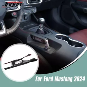 Console Panel For Ford Mustang GT Ecoboost 2024-25 Matte Carbon Handbrake Cover - Foto 1 di 14
