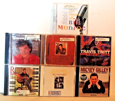 7 CD Country Greatest Hits lot; C.Twitty, M.Gilley, B.Monroe, Alabama, V.Gill ++ Foto 1 de 2