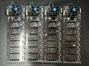 8-card Mining Motherboard with G3240 Dual Core Pentium CPU, 4GB RAM - Picture 1 of 3