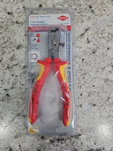 Knipex 6 1/4" Insulated Strippers Solid & Stranded Up To 8 AWG - Bild 1 von 3