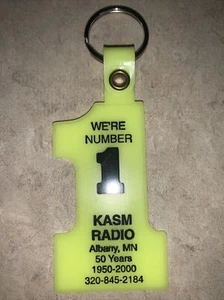KASM Radio "We're Number One" Schlüsselanhänger Albany, MN 50 Jahre Werbung - Bild 1 von 2