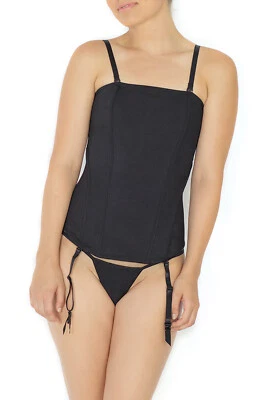 Corsé de metal deshuesado para mujer negro o blanco para mujer S M L XL Foto 1 de 4