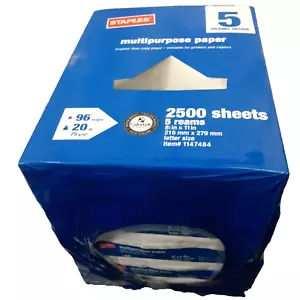 Agrafes Papier Polyvalent 2500 Feuilles 5 Rames Blanc 8,5x11" Taille Lettre - Photo 1/4