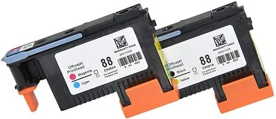 Reman HP 88 Print head C9381A Black Yellow C9382A Magenta Cyan Printhead - Image 1 of 4