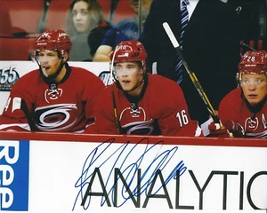 Signed 8x10 ELIAS LINDHOLM Carolina Hurricanes Autographed Photo - COA - Picture 1 of 1