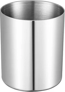 Stainless Steel Pen Holder for Desk Silver Heavy Duty Stationery Pen Organizer - Picture 1 of 11
