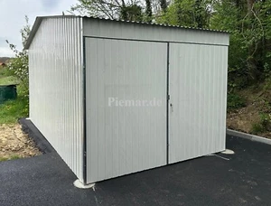 Blechgarage 3x4x2,55m Satteldach Garage Schuppe Lager | inkl. Lieferung | 29592! - Bild 1 von 5
