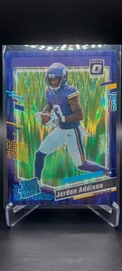 🔥JORDAN ADDISON🔥Purple Shock🔥2023 Panini Donruss Optic Football #271 - Picture 1 of 2