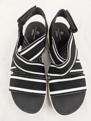 Sandalias Clarks Cloudsteppers Mira Lily Deportivas Elastizadas Confort Talla 8.5 Negro 27680 Foto 1 de 4