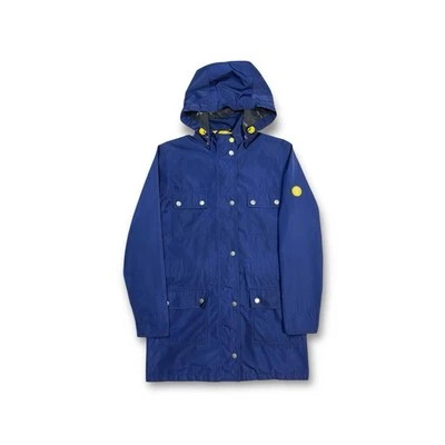 Barbour SS16 Women's Dark Blue Nylon Hackamore Parka Jacket Size UK 8 - Image 1 of 4