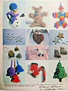 McCall's 8087 Tree Ornaments Christmas Crafts Crochet Pattern Stockings Tree VTG - Picture 1 of 5