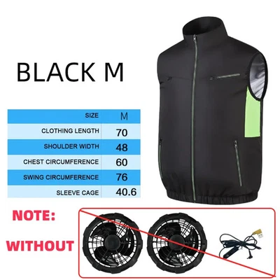 Chaleco de enfriamiento Chaleco ventilador de hielo Resistente al calor Sin mangas Ropa de trabajo Transpirable Usable Foto 1 de 4