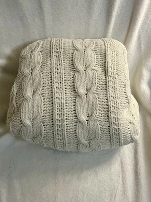 Cannon Cable Knit Texture Sweater Throw Blanket Accents Cream Color (C282) - Image 1 of 4