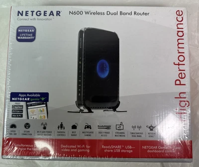 Netgear N600 Wireless Dual Band Router WNDR3400 New Sealed - Image 1 of 4