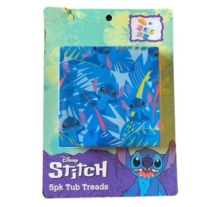 Disney Stitch 5 Pack Bathtub Shower Treads Anti Slip NEW - Picture 1 of 2