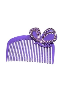 NUEVO Accesorios para el cabello peine plástico estilo 1 mariposa morada - Imagen 1 de 2