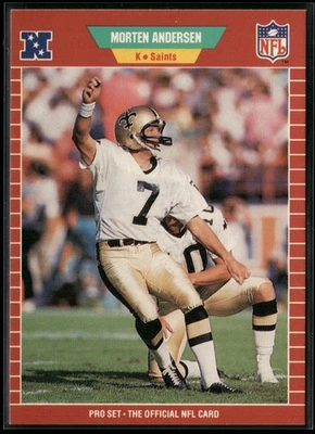 1989 Pro Set - Morten Andersen #261 - Image 1 of 2