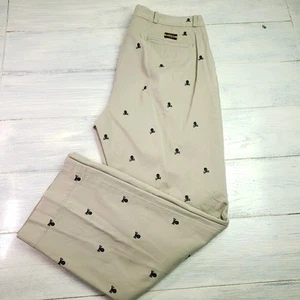 Polo Ralph Lauren Rugby Hose Herren 36x32 Khaki Totenkopf Knochen bestickt Chino - Bild 1 von 9