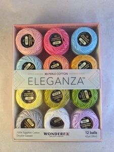 Wonderfil Eleganza Perle Cotton Embroidery Thread #8 Collection 12 Pastels NEW - Picture 1 of 6