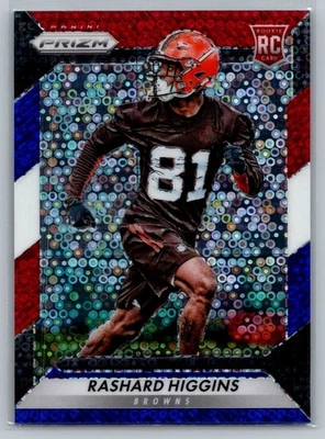 2016 Panini Prizm Rashard Higgins #207 Red White Blue Disco Prizm Browns Rookie - Image 1 of 2