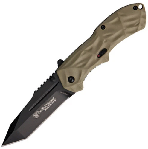 Smith & Wesson Black Ops Linerlock A/O Knife SWBLOP3TD 4 3/8" closed. 3 1/4" bla - Image 1 of 1