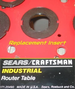 Router Table Insert Ring Set (2 5/16" OD) Fits Sears & Craftsman 171.25490