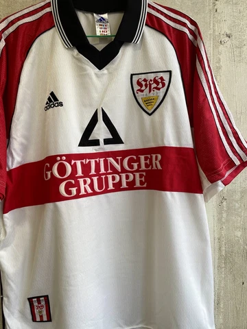 Vintage Adidas VfB STUTTGART GERMANY 1998 - 99 HOME FOOTBALL SHIRT JERSEY Cover