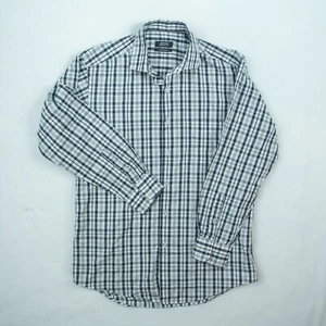 Alfani Mens Shirt Size 14.5 Long Sleeve Button Down Regular Fit Check Plaid - Picture 1 of 9
