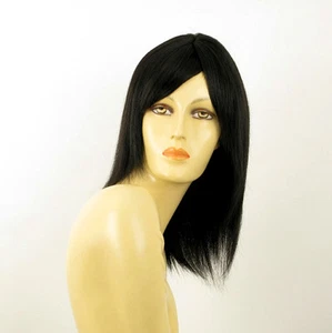 wig for women 100% natural hair black ref MARIA 1B PERUK - Picture 1 of 8