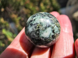 Preseli Bluestone Sphere Stonehenge Stone healing Crystal British Ball earth UK - Picture 1 of 22