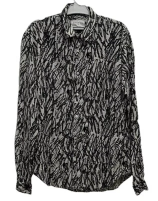 SANDRO PARIS CAMOUFLAGE  SHIRT SIZE M COTTON LONG SLEEVE MADE IN TUNISIA #B2 - Image 1 of 4