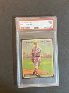 1933 Goudey #220 Lefty Grove PSA 1- Philadelphia Athletics HOF