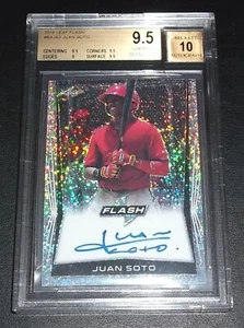 NY Yankees BGS 9.5 10 Autograph Rc Juan Soto Auto 2018 Leaf Flash Rookie Signed - Picture 1 of 6