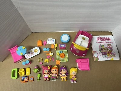 Pinypon лот из 4 взаимозаменяемых кукол выходные части для отдыха автомобильные аксессуары L - Изображение 1 из 4