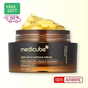 MEDICUBE Deep Vita C Capsule Cream 55g | Brightening & Hydrating | US Seller - Picture 1 of 6