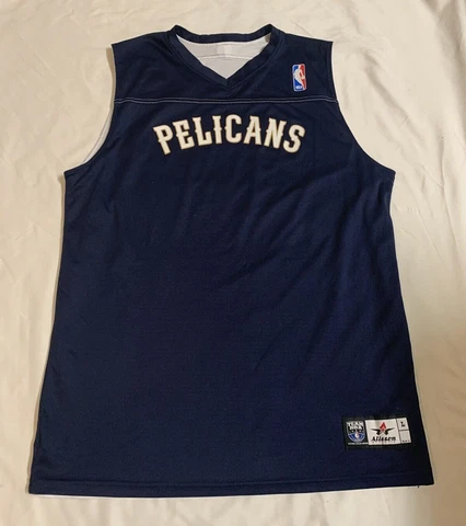 New Orleans Pelicans NBA Reversible Team Jersey Size L, Navy to White Cover