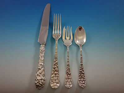 Обеденный сервиз Baltimore Rose от Schofield из чистого серебра размер 4 шт. - Изображение 1 из 4