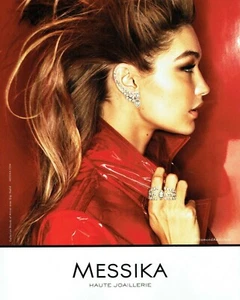 Publicité Advertising 120 2018 Messika haute joaillerie diamond addi Gigi Hadid - Picture 1 of 1