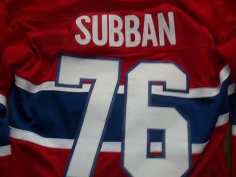 REEBOK MONTREAL CANADIENS #76 P.K. SUBBAN NHL HOCKEY JERSEY SZ LARGE COLLECTIBLE Cover