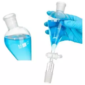 60ml-1000ml Separation Funnel Borosilicate Glass Chemistry Lab Equipment - Picture 1 of 11