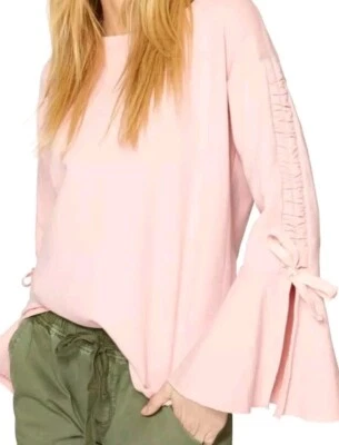 Sudadera para mujer SANCTUARY 163575 algodón manga campana rosa talla X-Small.  CB2 Foto 1 de 4