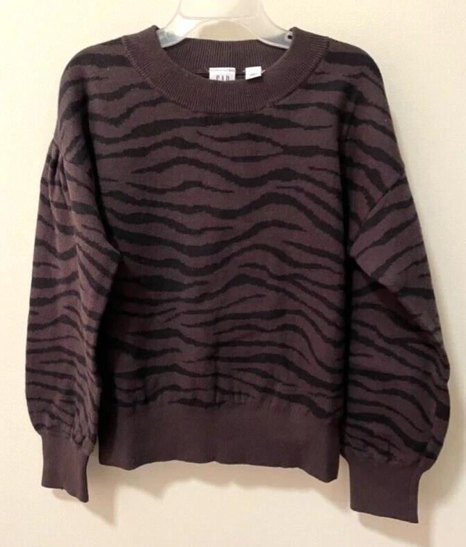 Suéter estampado cebra Gap Kids talla L/10 nuevo con etiquetas Foto 1 de 1