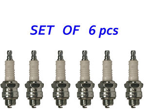 Set of 6 Spark Plugs 1950-1955 Willys Jeep Station Wagon Jeepster 148 & 161 Six