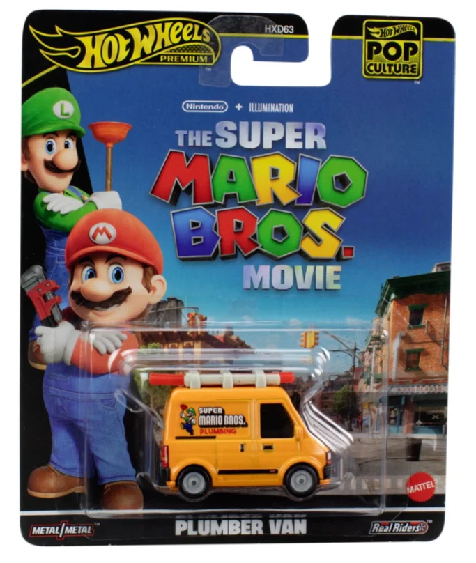 Hot Wheels Premium Cultura Pop Super Mario Brothers Película Fontanero Van 2024 Foto 1 de 1