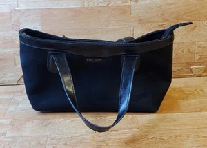 Kate Spade New York Tote Shoulder Bag Black Suede Leather - Picture 1 of 7