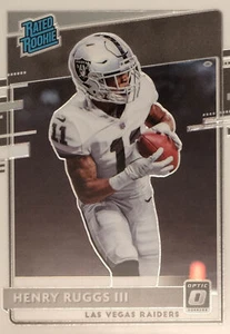 2020 Panini Donruss Football Optic Rated Rookie Preview #308: Henry Ruggs III - Picture 1 of 4