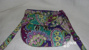 Vera Bradley Umhängetasche Hipster lila geblümt mit mehrfarbiger Crossbody / TOP - Bild 1 von 5