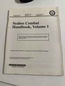 Seabee Combat Handbook Volume 1 Question Booklet 1993 - Picture 1 of 3