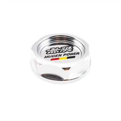 1Pcs Chrome Mugen Power Oil Filler Cap Car Fuel Tank Cover For Fit Civic Accord - Image 1 of 4